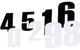 Race Number Sticker 15 cm