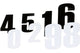 Race Number Sticker 15 cm