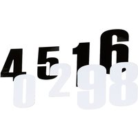Race Number Sticker 12 cm