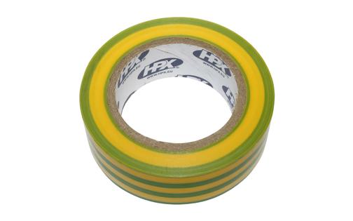 Insulating Tape HPX 5200 green/yellow 19mm x 10m