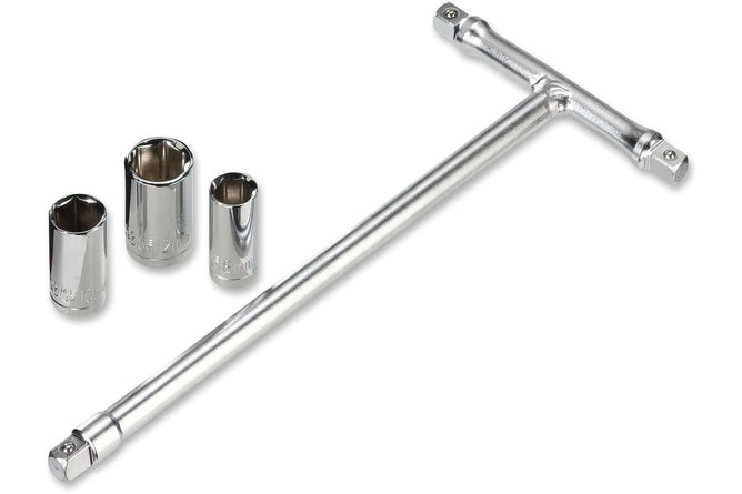 Socket Wrench T-handle 3 sockets