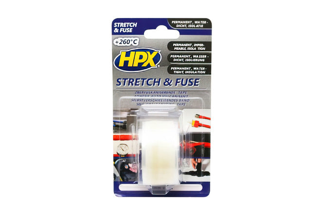 Insulating Tape HPX SI2503 Stretch and Fuse waterproof 25mm x 3m transparent