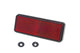 Reflector rear angular red