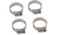Hose Clamps stainless steel 10-27 mm (x4)