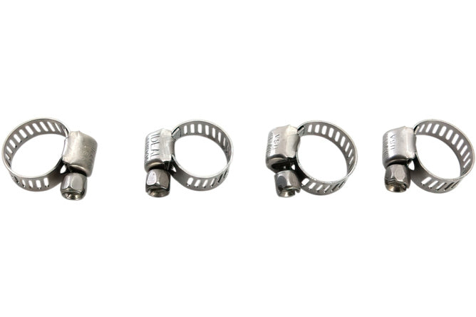 Hose Clamps stainless steel 6-16 mm (x4)