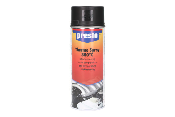 High Temperature Spray Paint Presto matte black 800°C 400ml