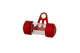 Tax Disc Holder red (tube) - 70mm