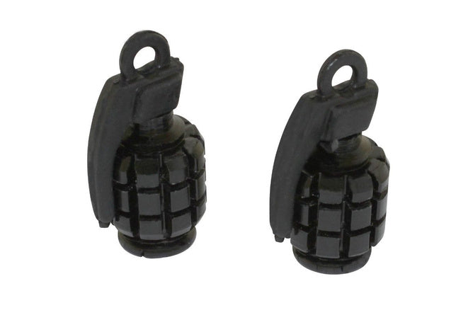 Valve Caps Grenade black