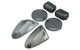Indicator / Taillight Lens Set STR8 Aprilia SR50 2000-2005 black