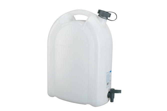 Jerrican / Water Canister Pressol with cap and tap white 20L