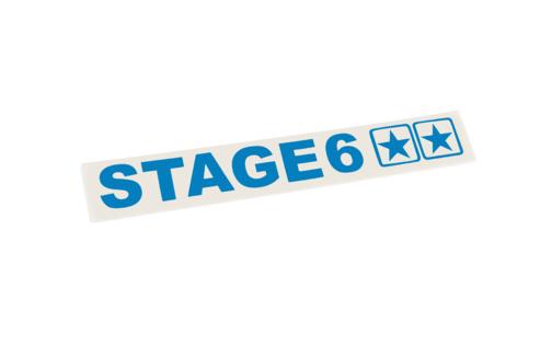 Sticker plotted Stage6 110x33mm blue