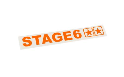 Sticker plotted Stage6 110x33mm orange