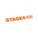 Sticker plotted Stage6 110x33mm orange