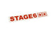 Sticker plotted Stage6 110x33mm red