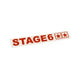 Sticker plotted Stage6 110x33mm red