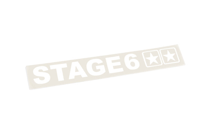 Sticker plotted Stage6 110x33mm white