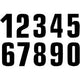 Number Sticker x3 Blackbird #7 16X7.5cm black