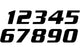 Number Sticker x3 Blackbird #0 20X25cm black