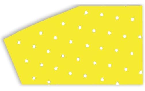 Adhesive Foils Blackbird 47x33cm perforated yellow fluo