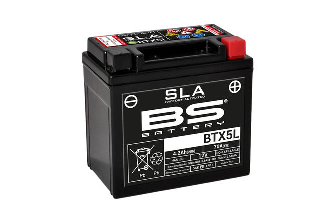 Battery SLA BS Battery BTX5L 12V - 4,2Ah