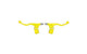 Brake Lever Set short w/ mount yellow (x2)