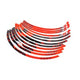 Rim Sticker Kit 10" Stage6 red / black
