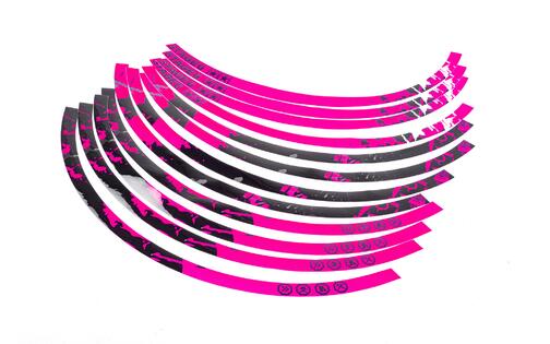 Rim Sticker Kit 12" Stage6 pink / black