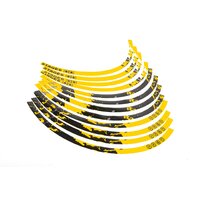 Rim Sticker Kit 12" Stage6 yellow / black