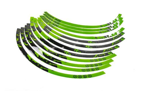 Rim Stickers Scooter 13" Stage6 green / black