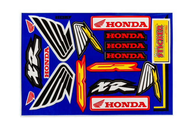 Sticker Sheet Sponsor Honda Wings 33x22cm