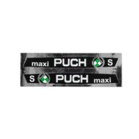 Sticker Puch Maxi tank (x2) 205x25mm chrome