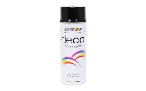 Spray Paint MoTip nitro-based glossy black 400ml