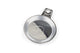 Tax Disc Holder round plastic chrome