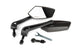 Mirror set KOSO GT, 2 pcs. (RH + LH), black, M8 thread