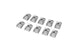 Clip-On Nut M8 (x10)