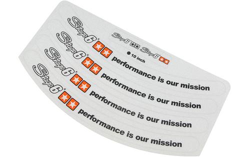 Rim Stickers Stage6 10 inch white