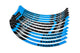 Rim Sticker Set Scooter 13" Stage6 Blue