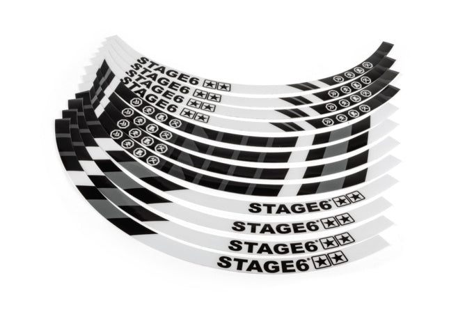 Rim Sticker Set Scooter 13" Stage6 Blanc