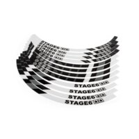 Rim Sticker Set Scooter 13" Stage6 Blanc