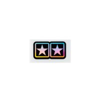 Hologram Sticker Stage6 stars 50x25mm
