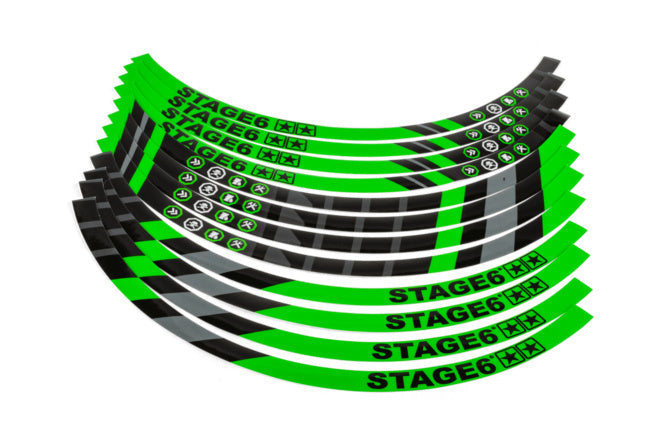 Rim Sticker Set Scooter 10" Stage6 Green
