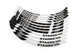 Rim Sticker Set Scooter 10" Stage6 Blanc