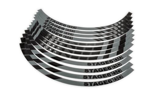 Rim Sticker Set Scooter 12" Stage6 Black