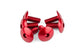 Fairing Screws aluminium M6x15 red (x6)