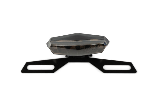 Taillight LED Hexagonal Black-Line with license plate holder