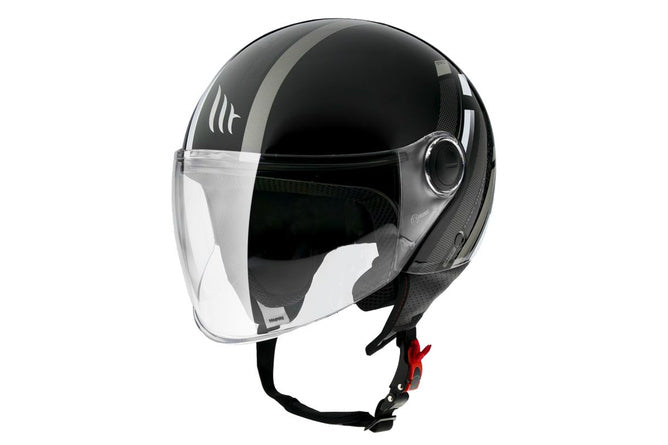 Open Face Helmet MT Helmets Street Scope D2 black / grey