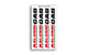 Sticker Set Malossi Gas 8x14cm