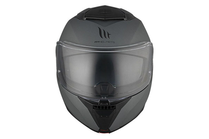 Flip-up Helmet MT Helmets ATOM 2 matte grey
