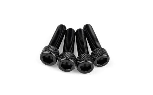 Intake Screw Set M6x25mm Alu Black (x4)