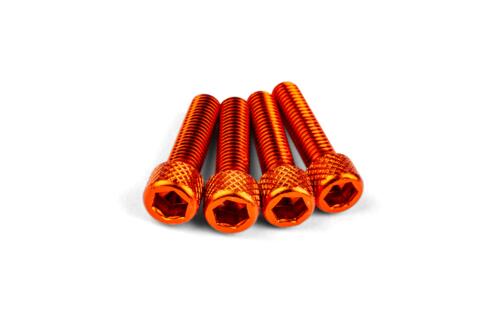 Intake Screw Set M6x25mm Alu Orange (x4)